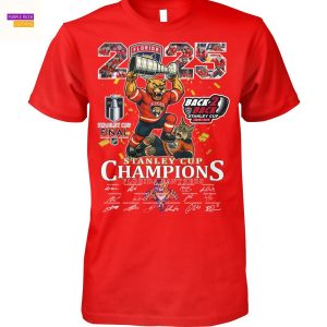 2025 Back 2 Back Stanley Cup Champions Florida Panthers Signature Unisex T-Shirt