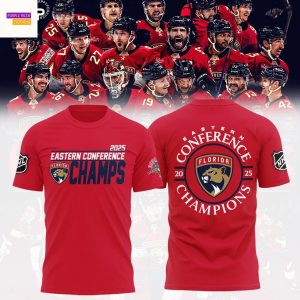2025 Florida Panthers Champions Stanley Cup Final 3D T-Shirt – Red