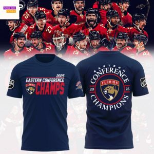 2025 Florida Panthers Eastern Conference Champions Stanley Cup Final 3D T-Shirt