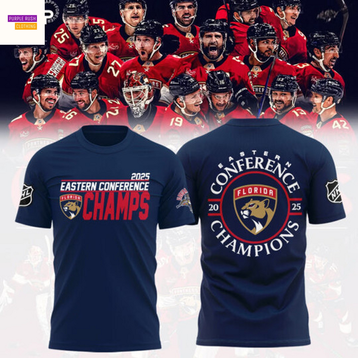 2025 Florida Panthers Eastern Conference Champions Stanley Cup Final 3D T-Shirt 2025 Florida Panthers Eastern Conference Champions Stanley Cup Final 3D T-Shirt
