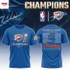 2025 Oklahoma City Thunder National Basketball Association Finals Champs 3D T-Shirt