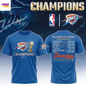 2025 Oklahoma City Thunder National Basketball Association Finals 3D T-Shirt