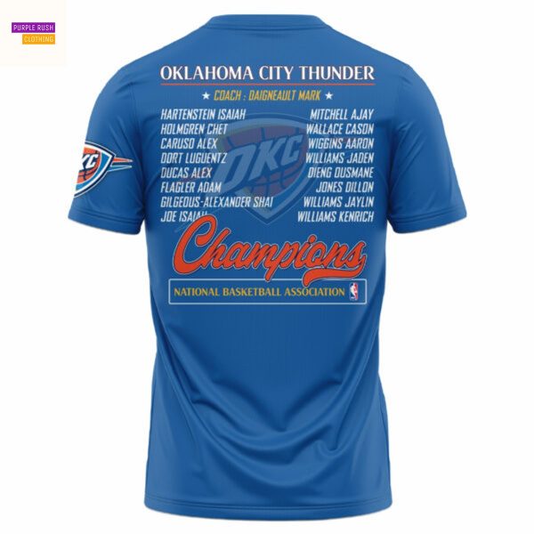2025 Oklahoma City Thunder National Basketball Association Finals 3D T-Shirt