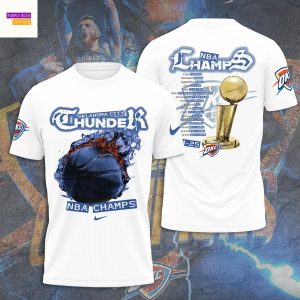 2025 Oklahoma City Thunder National Basketball Association Finals Champs 3D T-Shirt