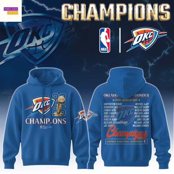 2025 Oklahoma City Thunder National Basketball Association Finals Hoodie