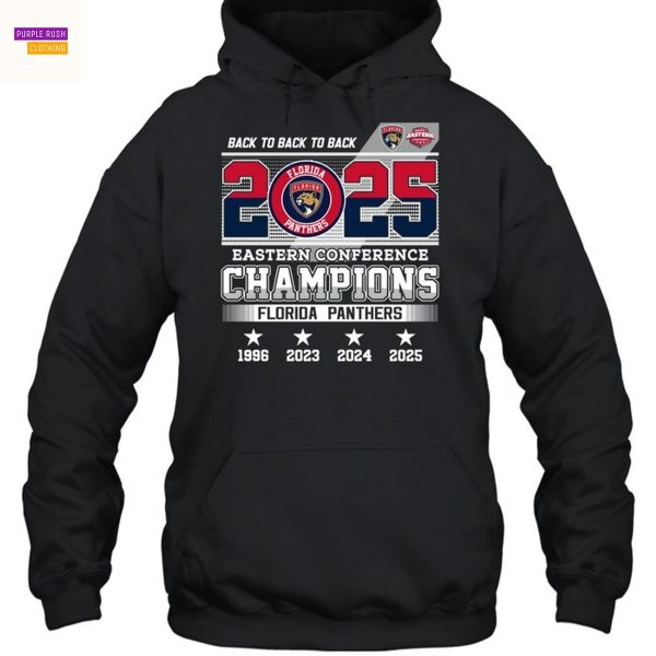 Back 2 Back 2 Back 2025 Eastern Conference Florida Panthers Champions Unisex T-Shirt