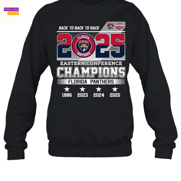 Back 2 Back 2 Back 2025 Eastern Conference Florida Panthers Champions Unisex T-Shirt