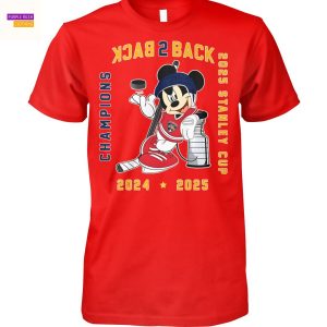 Back 2 Back Stanley Cup Florida Panthers Champions 2024-2025 Mickey Unisex T-Shirt