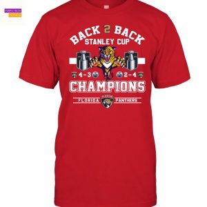 Back 2 Back Stanley Cup Florida Panthers Champions 2024-2025 Unisex T-Shirt