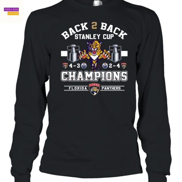 Back 2 Back Stanley Cup Florida Panthers Champions 2024-2025 Unisex T-Shirt
