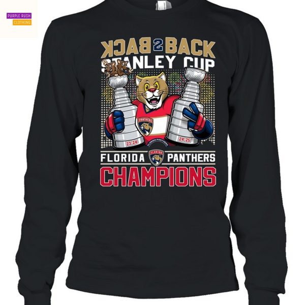 Back 2 Back Stanley Cup Florida Panthers Champions 2025 Unisex T-Shirt