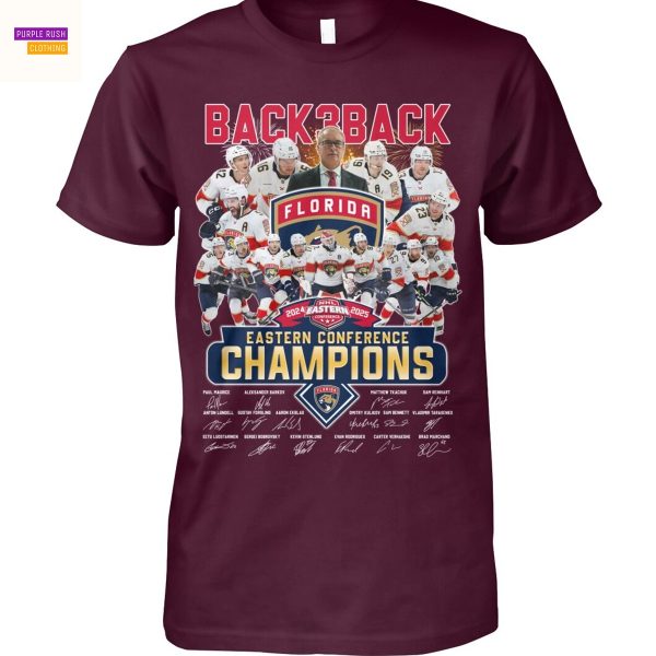 Back To Back Florida Panthers Eastern Coference Champions Signature Unisex T-Shirt