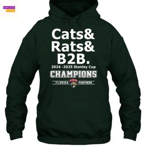 Cats & Rats B2B 2024-2025 Stanley Cup Champion Florida Panthers Unisex T-Shirt