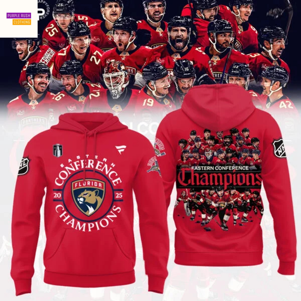 Florida Panthers 2025 Eastern Conference Champions Hoodie Florida Panthers 2025 Eastern Conference Champions Hoodie