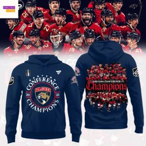 Florida Panthers 2025 Eastern Conference Champions Hoodie – Blue