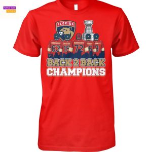 Florida Panthers Back 2 Back Champions Unisex T-Shirt