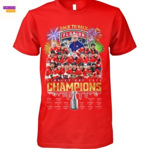 Florida Panthers Back To Back Stanley Cup 2025 Champions Signature Unisex T-Shirt