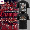 Florida Panthers Back-To Back-To-Back Eastern Conference Champions 2025 Reign Red 3D T-Shirt – White