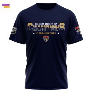Florida Panthers Champion NHL Stanley Cup 2025 3D T-Shirt