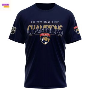Florida Panthers Champion Signature Stanley Cup Final 2025 3D T-Shirt