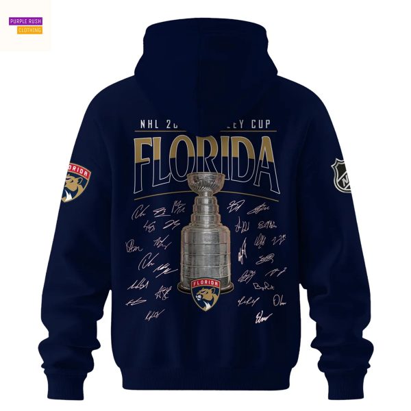 Florida Panthers Champion Signature Stanley Cup Final 2025 Hoodie