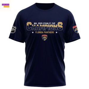 Florida Panthers Champions Stanley Cup Final 2025 3D T-Shirt
