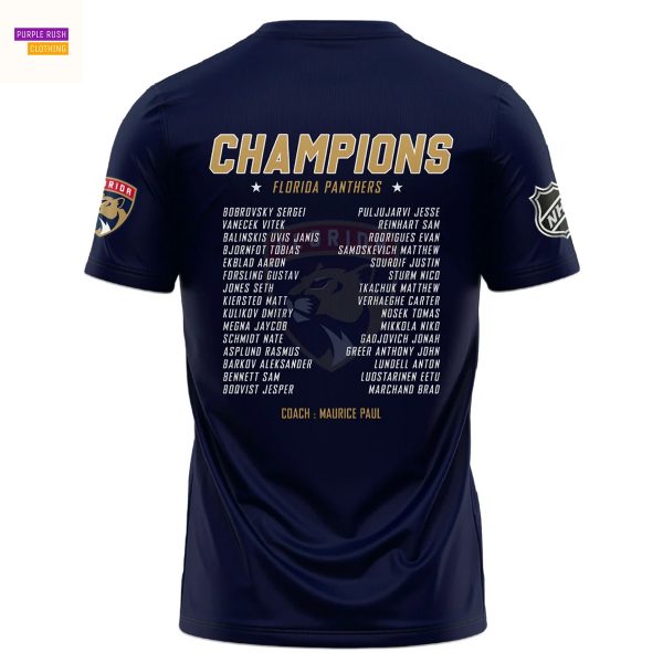 Florida Panthers Champions Stanley Cup Final 2025 3D T-Shirt