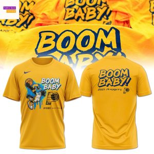 Indiana Pacers Boom Baby 2025 Playoffs 3D T-Shirt