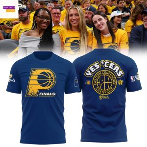 Indiana Pacers Yes Cers 2025 Eastern Conference Champions 3D T-Shirt – Blue