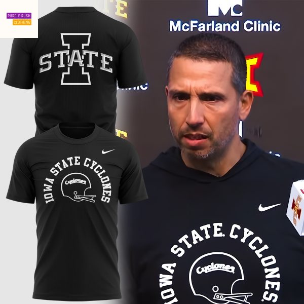 Iowa State Cyclones Football 2025 3D T-Shirt – Black