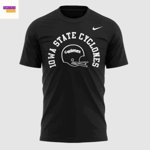 Iowa State Cyclones Football 2025 3D T-Shirt – Black