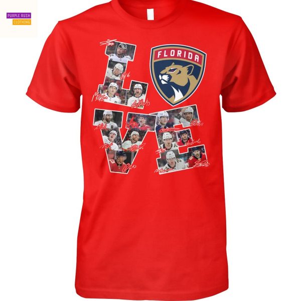 Love Florida Panthers Signature Unisex T-Shirt
