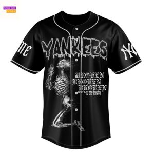 New York Yankees x Suicideboys Slap My Face Against A Pill To Crush It Up Baseball Jersey