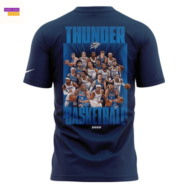 Oklahoma City Thunder 2025 Western Conference Finals Champions 3D T-Shirt