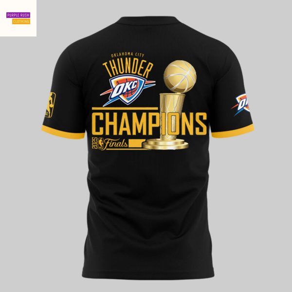 Oklahoma City Thunder 2X Champions Finals 2025 3D T-Shirt