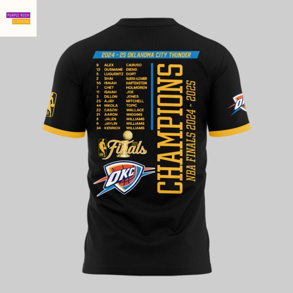 Oklahoma City Thunder 2X Champions Finals 3D T-Shirt