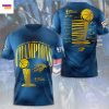 Oklahoma City Thunder Champions 2025 3D T-Shirt – Black