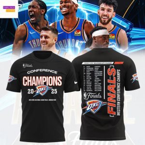 Oklahoma City Thunder Conference Champions 2025 Finals 3D T-Shirt