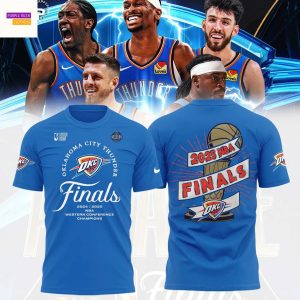 Oklahoma City Thunder Finals 2025 Western Conference Champions 3D T-Shirt