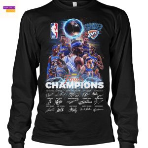 Oklahoma City Thunder Finals Champions 2025 Signature Unisex T-Shirt