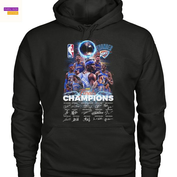 Oklahoma City Thunder Finals Champions 2025 Signature Unisex T-Shirt