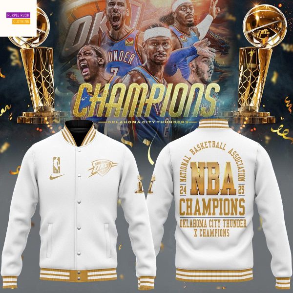 Oklahoma City Thunder National Basketball Association 2025 Baseball Jacket