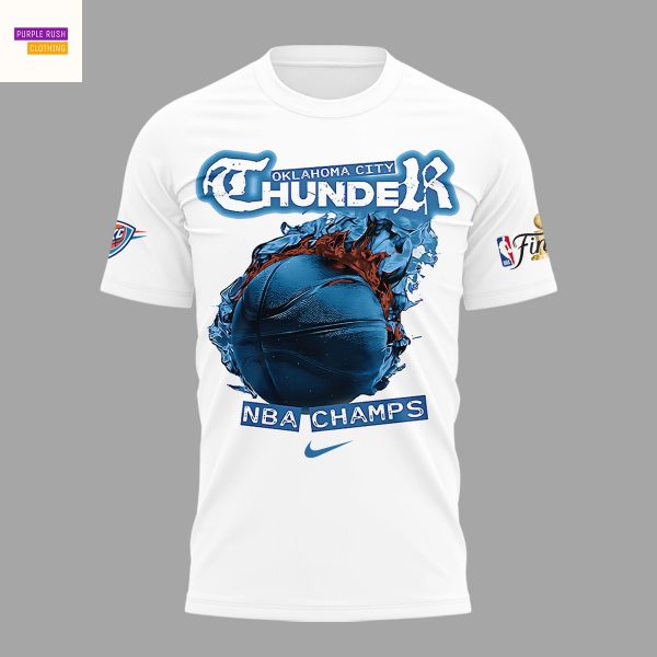 Oklahoma City Thunder NBA Champs 2025 3D T-Shirt