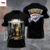 Oklahoma City Thunder Won For The City NBA Champions 2025 3D T-Shirt