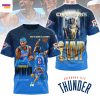 2025 NBA Champions Oklahoma City Thunder 3D T-Shirt