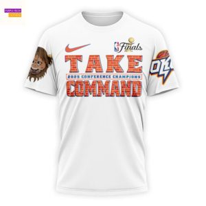 Oklahoma City Thunder Take 2025 Conference Champions Command 3D T-Shirt