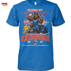 Oklahoma City Thunder Western Conference Champions 2025 Unisex T-Shirt
