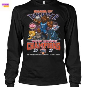 Oklahoma City Thunder Western Conference Champions 2025 Unisex T-Shirt