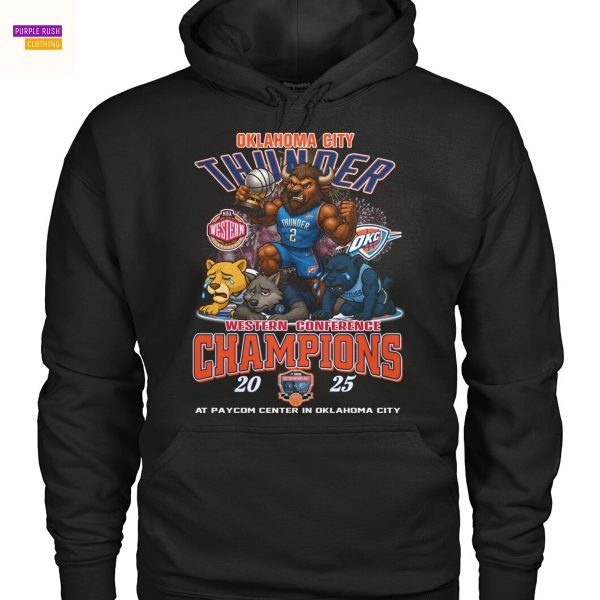Oklahoma City Thunder Western Conference Champions 2025 Unisex T-Shirt