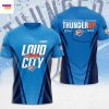 Oklahoma City Thunder Western Conference Champions Thunder Up 2025 3D T-Shirt